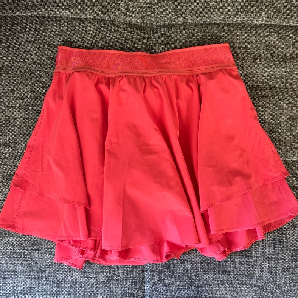 Lululemon Court Rival High Rise Skirt (Long) in Pale Raspberry